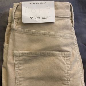 LOFT high-waist corduroy skinny pant
